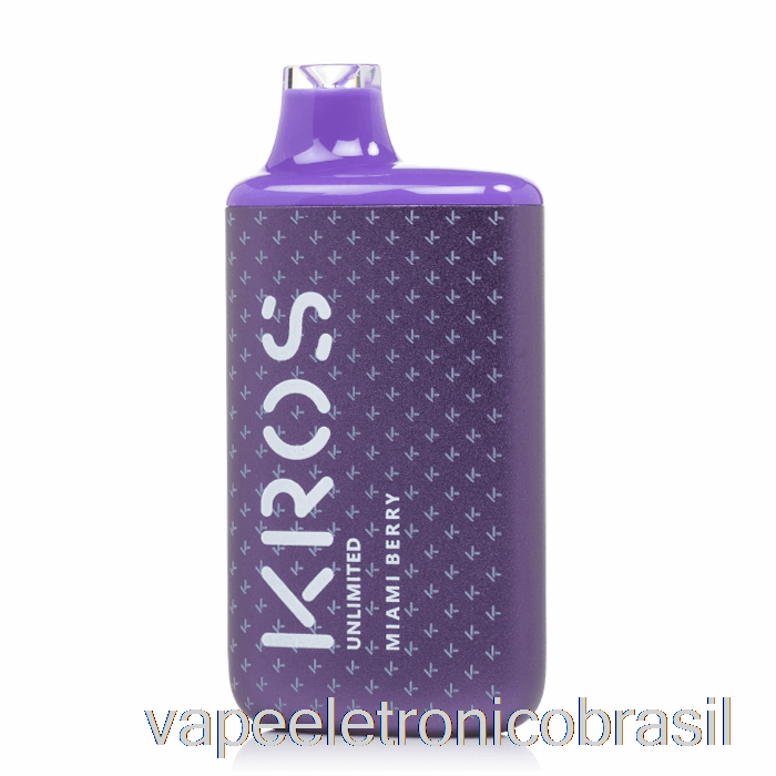 Vape Vaporesso Kros Ilimitado 6000 Descartáveis ​​miami Berry